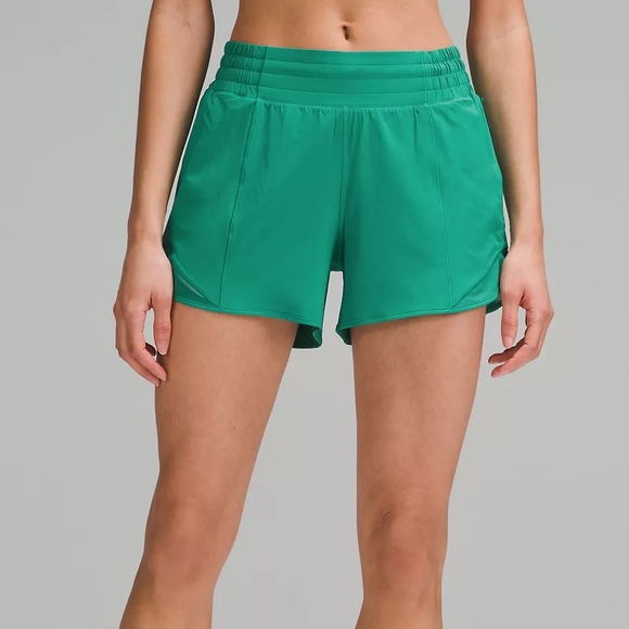 lululemon athletica Pants - NWT Lululemon Hotty Hot High-Rise Lined Short 4" Cascadia Green size 6